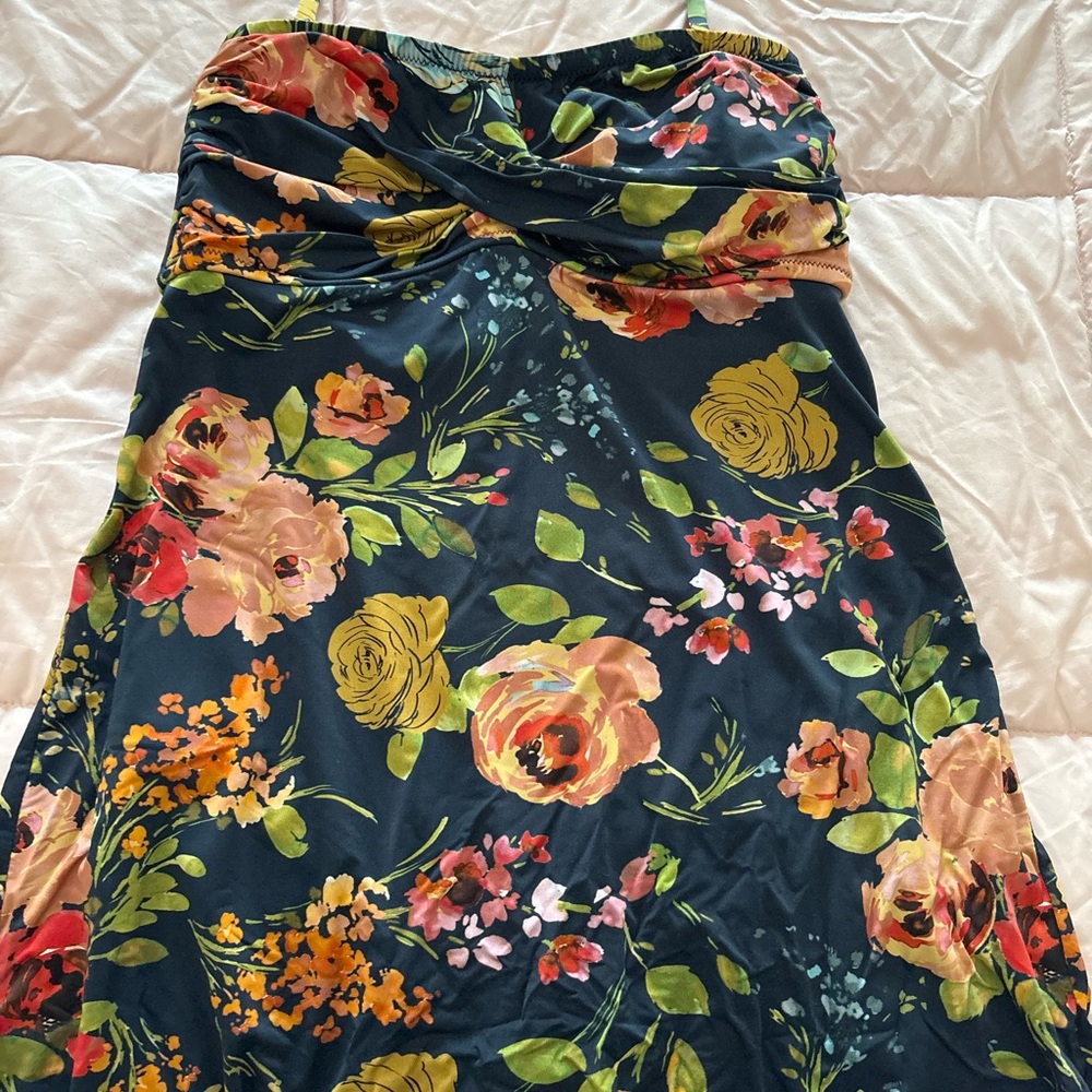 Garnet Hill Floral One-Piece Swimsuit